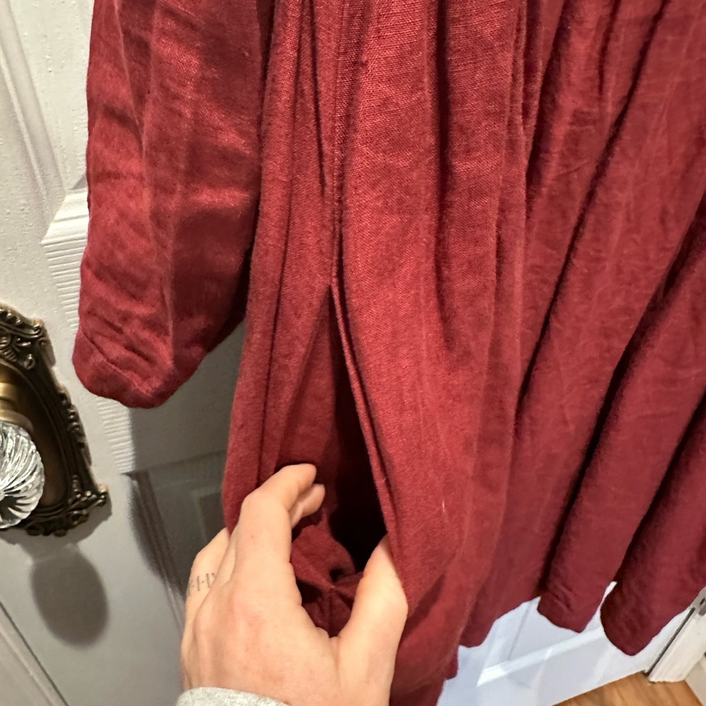 Son de Flor Smock Dress long sleeve Linen - Picture 5 of 9